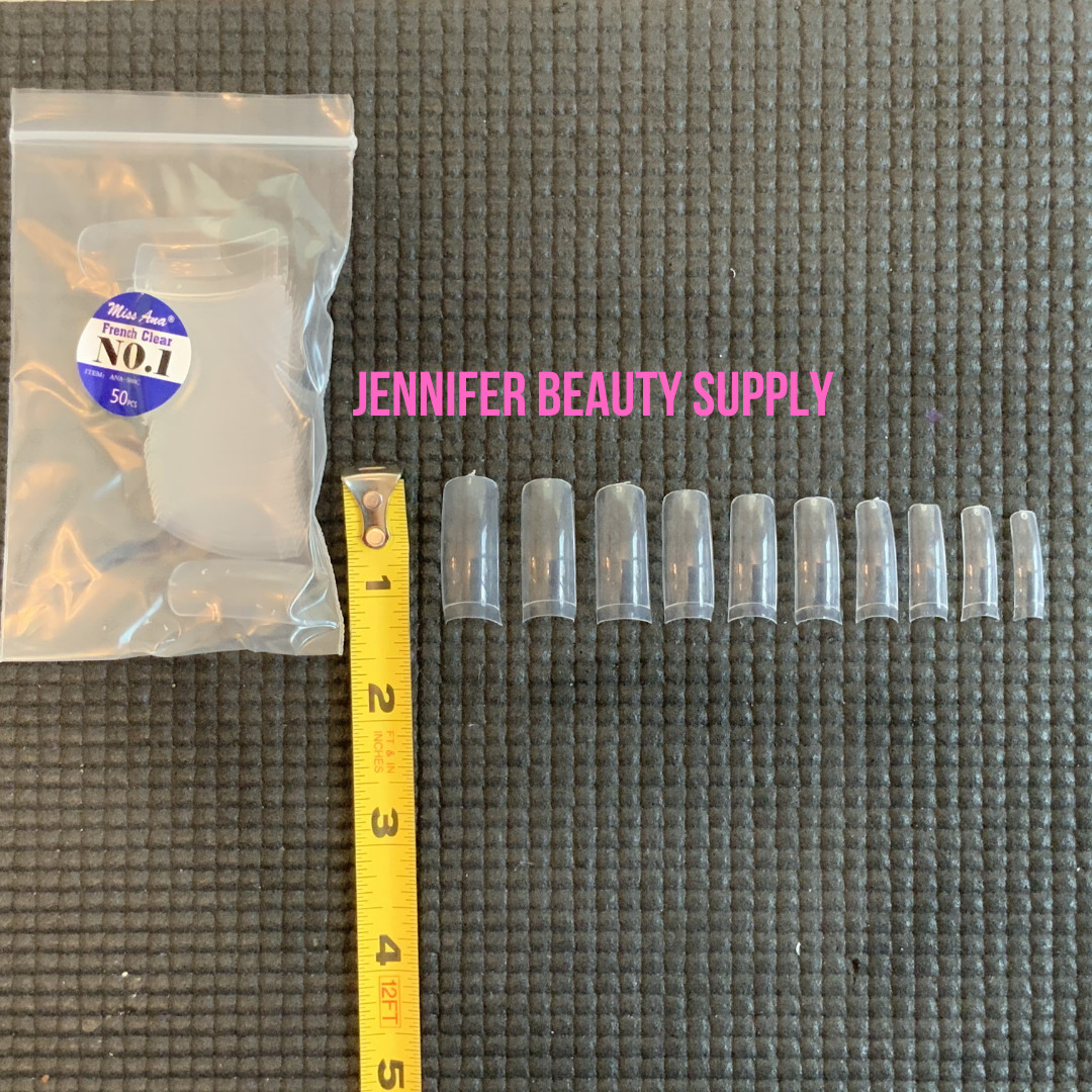 500 PCS FALSE FAKE ACRYLIC FRENCH CLEAR MISS ANA NAIL TIPS | US SELLER