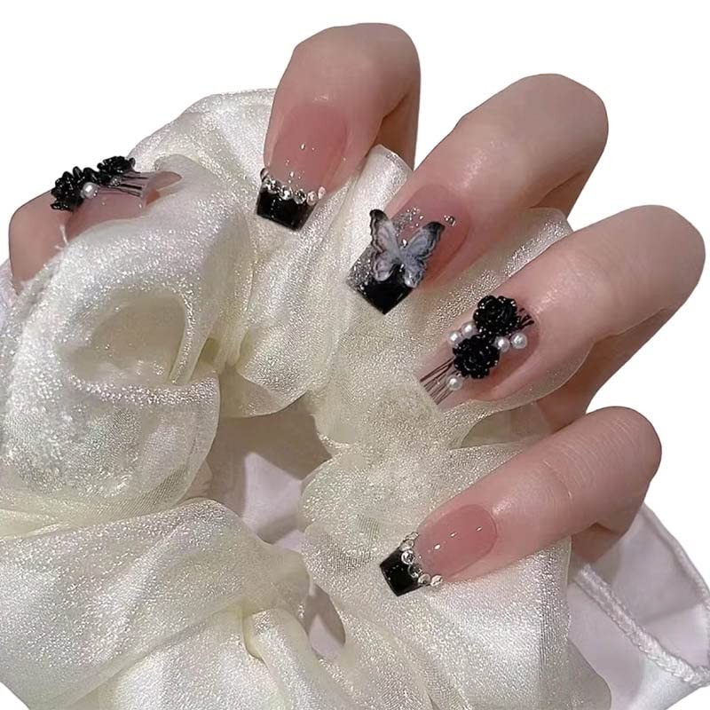 Secret Lives® press on nails designer artificial nails extension glossy 24 set