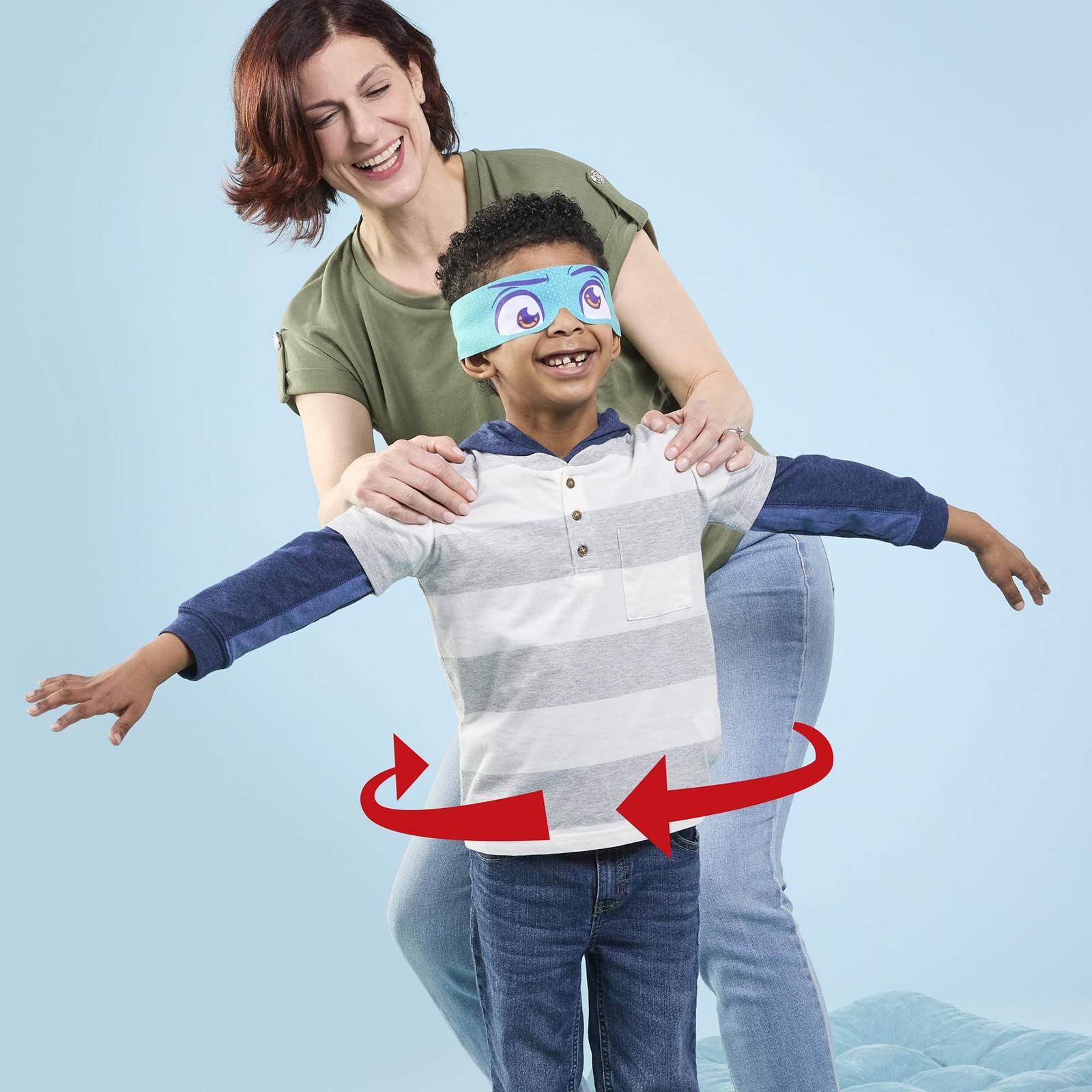 Hasbro Gaming Don’t Step in It! Preschool Game I Blindfolded, Standard, Brown
