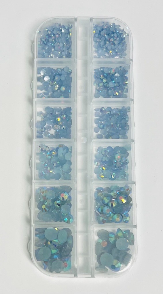 Multicolor Resin Rhinestones Flat Back Round Jewelry Crafting Gems Multipack Kit