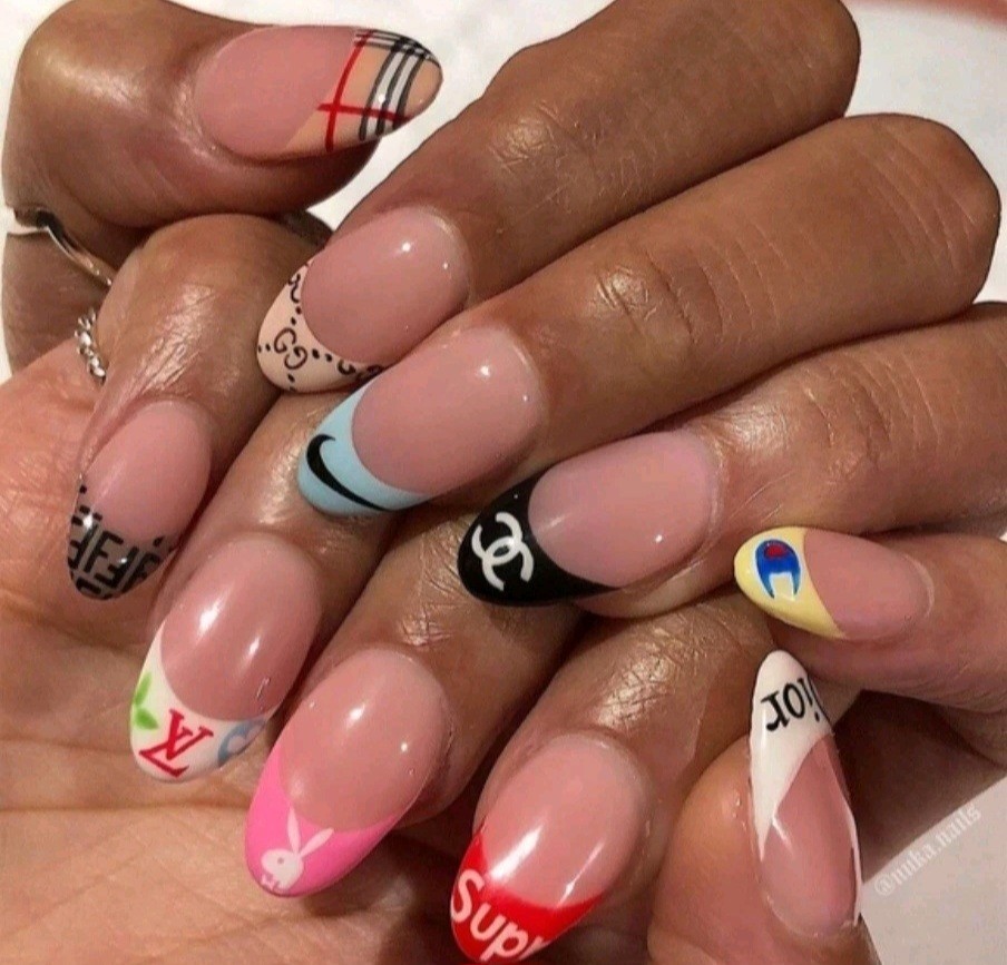 NWT NAIL ART DESIGN SELF-SEAL STICKERS SOLID WHITE N°103!