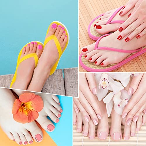 Maitys 720 Pieces Fake Toenails Short False Toe Nails Press On Square Solid