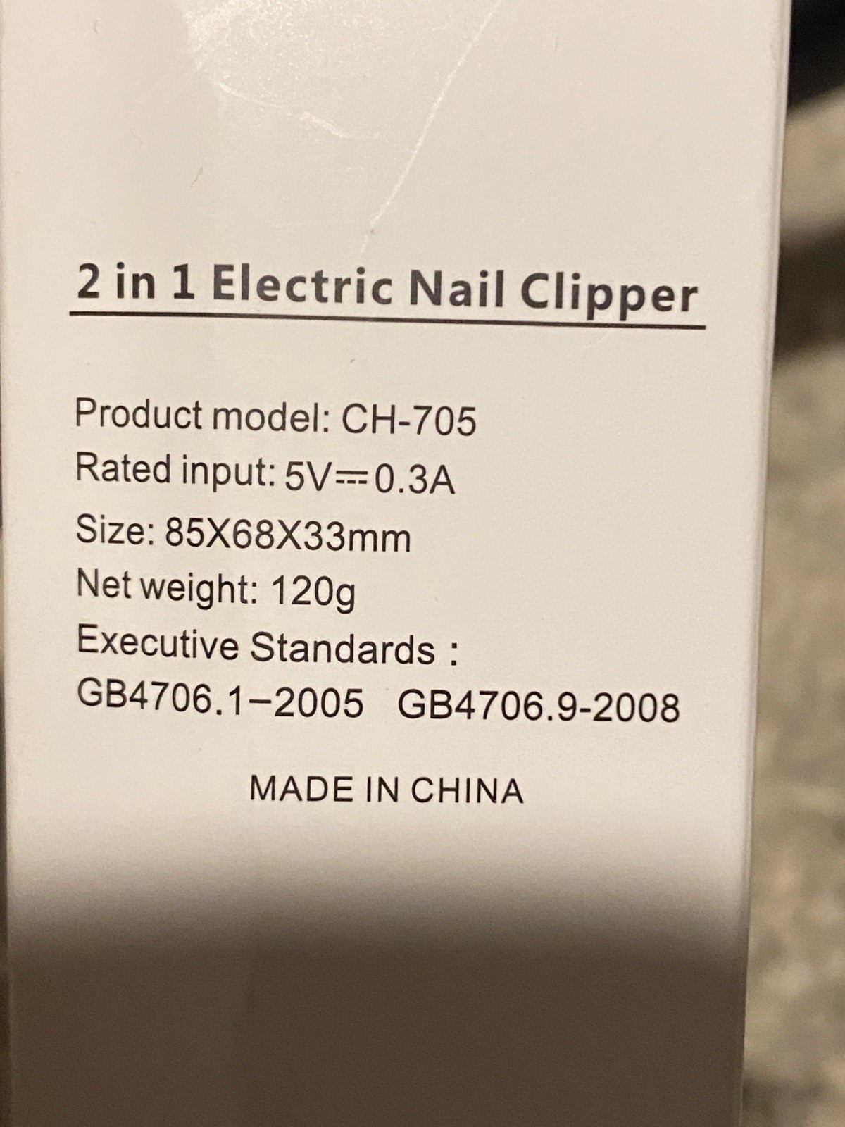 Electric Nail Clipper Automatic Nail Trimmer USB Rechargeable Safe Baby Adult