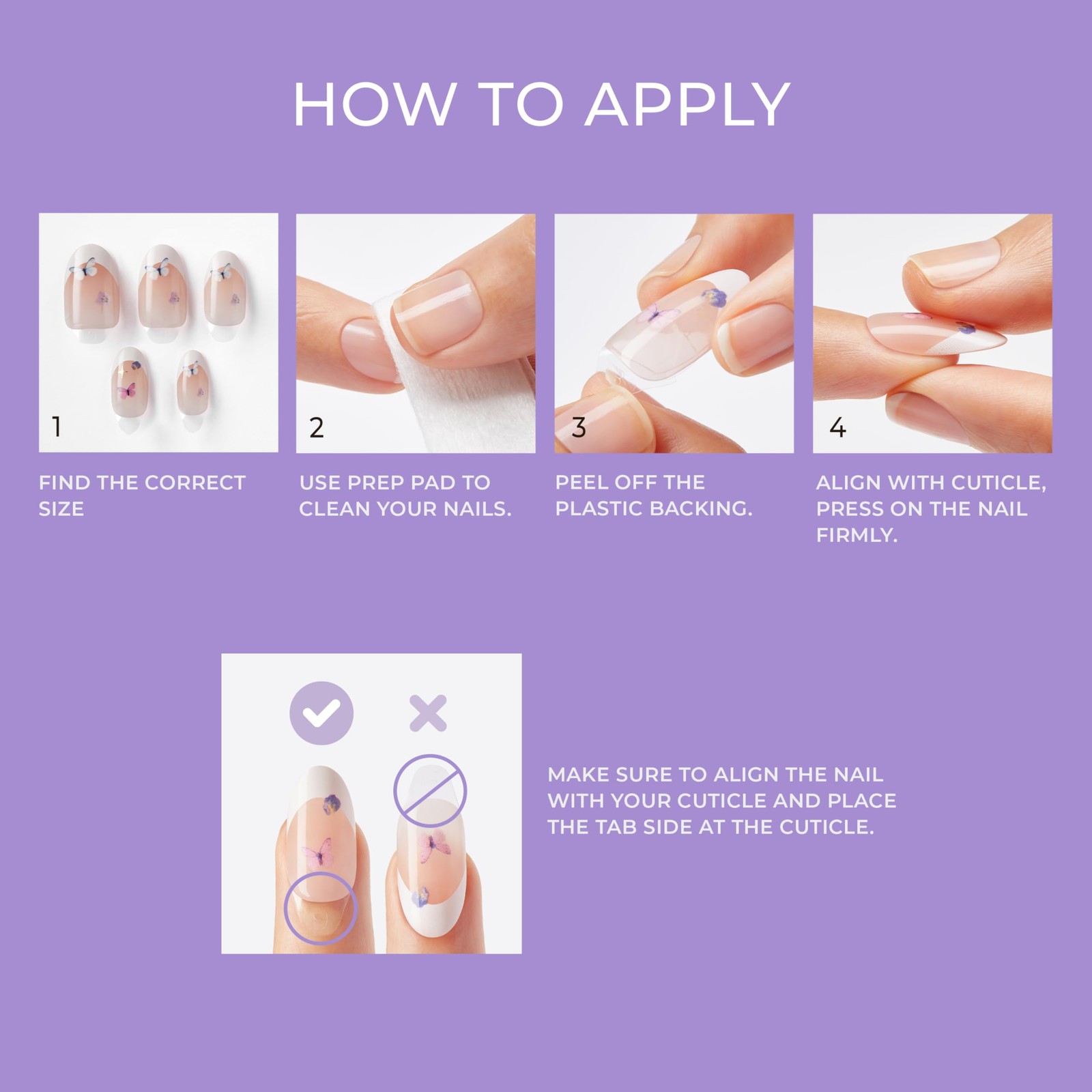 imPRESS Press On Nails 30 Count Salon Quality Easy Application Chip Proof