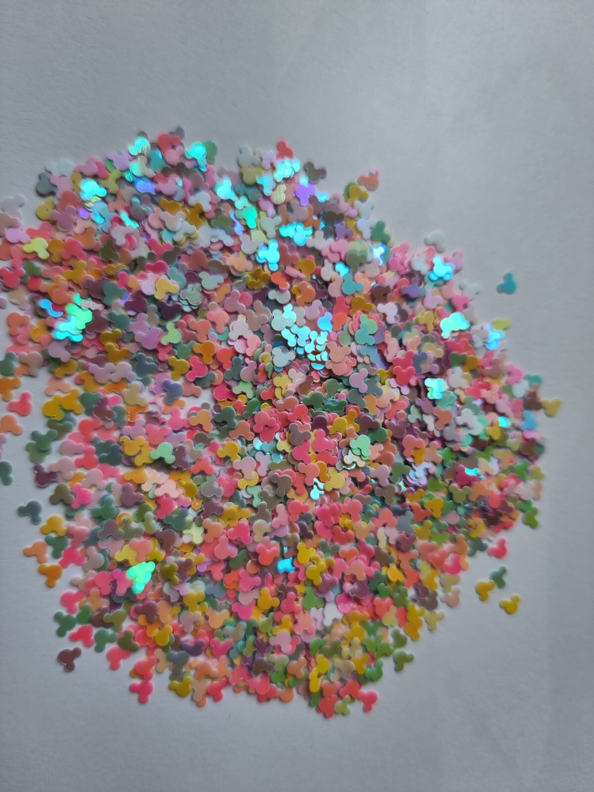 4mm Mouse PVC loose Sequins for Nails resin card making 10g bag mickey mouse