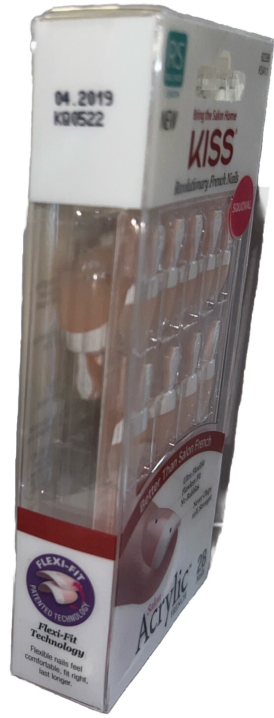 KISS Acrylic French 28 REAL SMALL Nails #62286 (New See Description & Photos)
