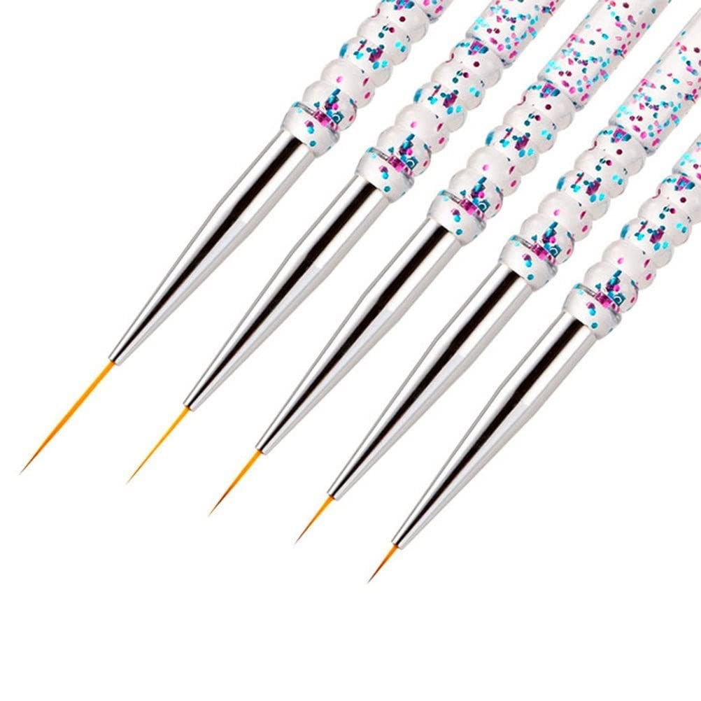 Nail Dotting Tools 10 Pc Kit – 5 Double-End Dotting Tools & 5 Nail Art Brushes