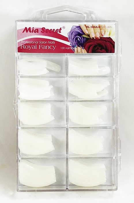 Mia Secret Nail Tips ROYAL FANCY – White, Clear, Natural *CHOOSE YOURS*