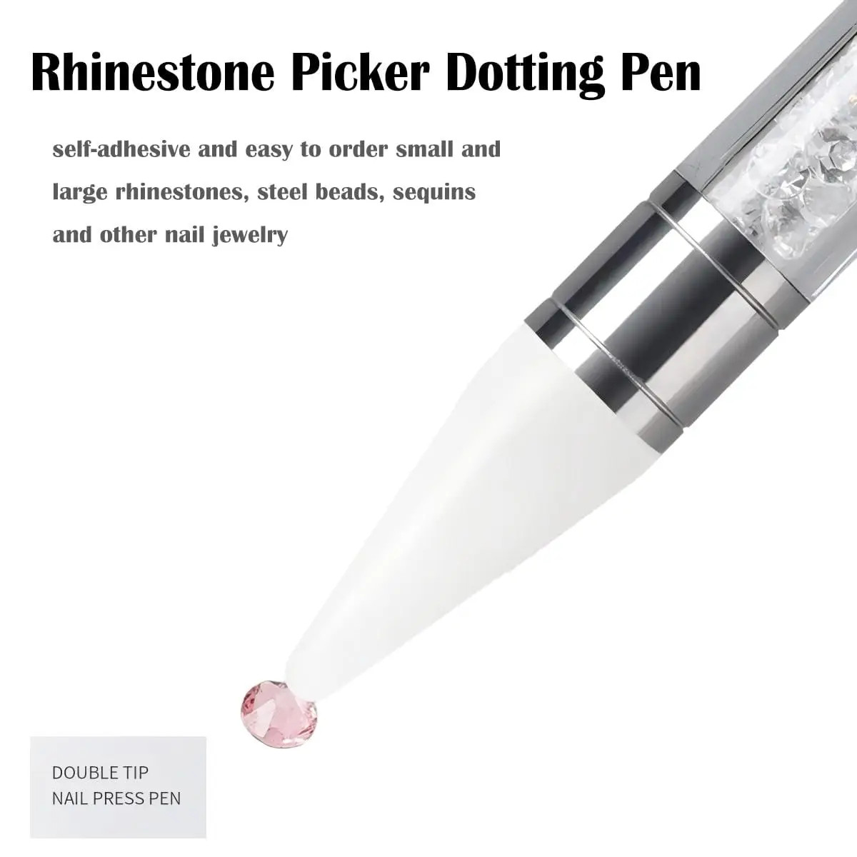 Rhinestone Picker Dotting Pen, Dual-ended Rhinestone Gems Crystals Studs Picker