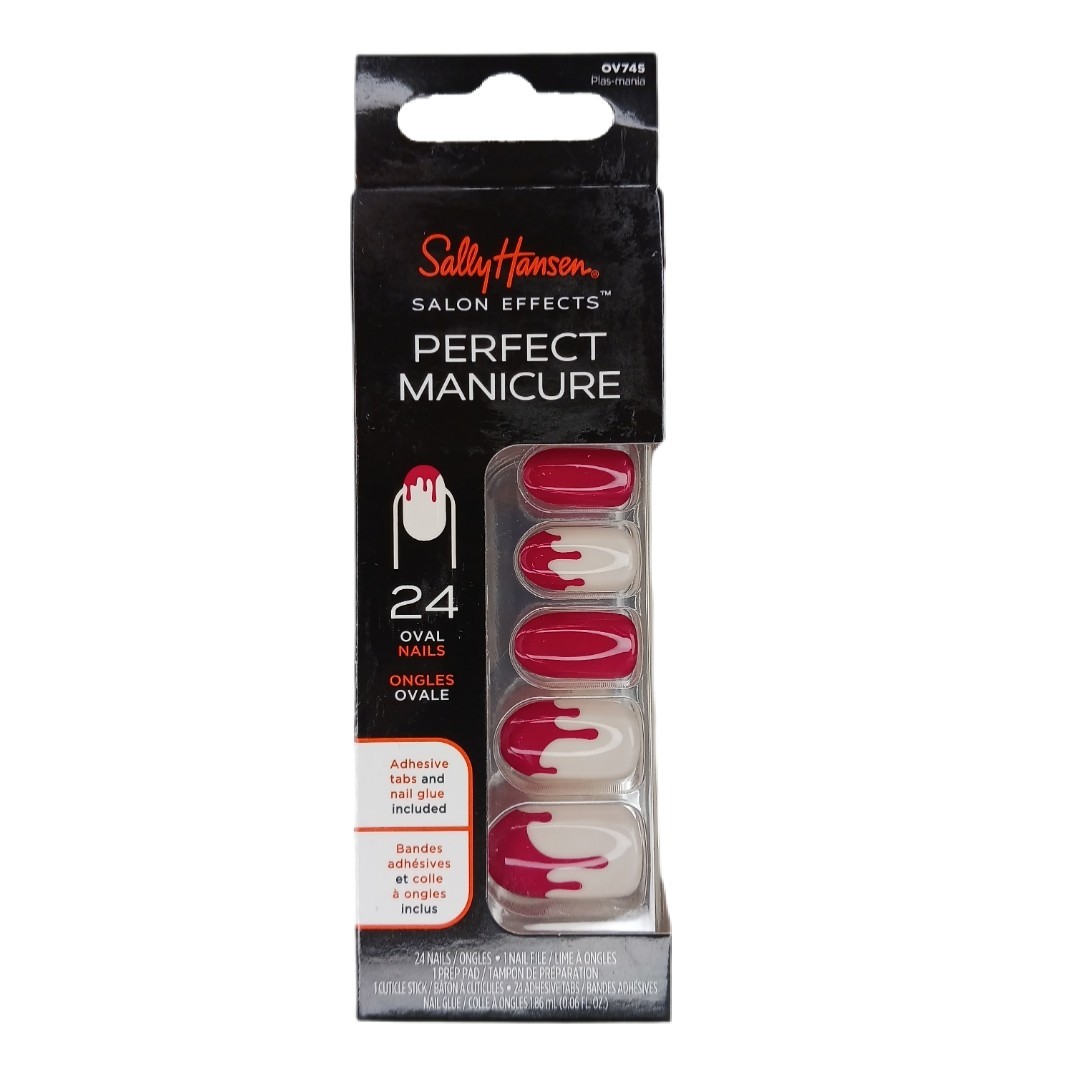 Sally Hansen Plas-mania Press On Halloween Oval Nails Salon Effects Gothic