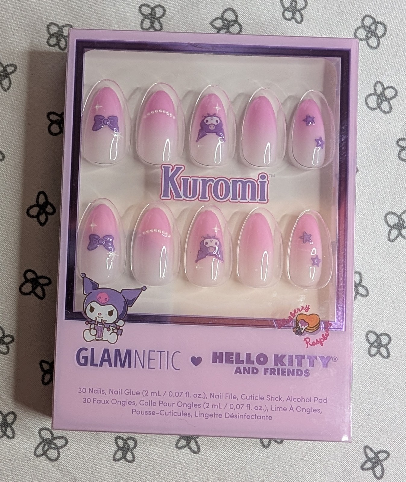 Glamnetic Press On Nails Kuromi And Keroppi Hello Kitty And Friends NIB GWP