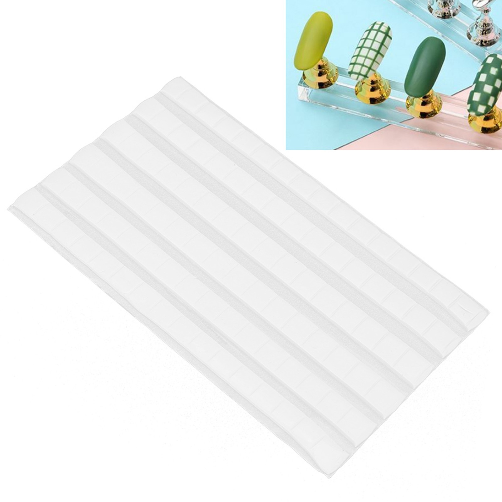 Nail Tip Display Stand Clay Nail Art Tool Decoration Fix Glue Manicure Clay SET
