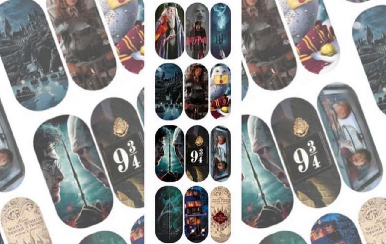 Harry Potter Raven claw Nail Decals Water Transfer Decal Sticker Tattoo Nail Kit
