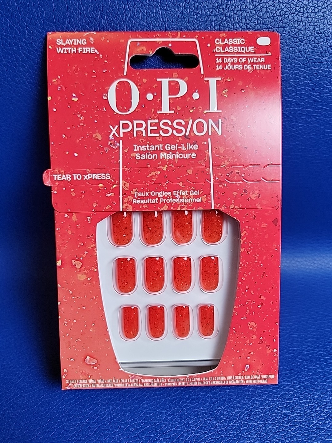 OPI xPress/On Nails Classic 14 Days of Wear 30 Nails Faux Ongles Effect Gel