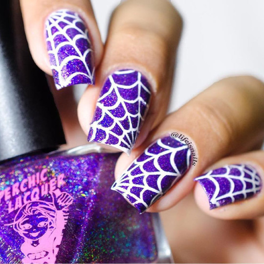 Spider Web Stencils for Nails, Halloween Nail Stickers, Nail Art, Nail Vinyls