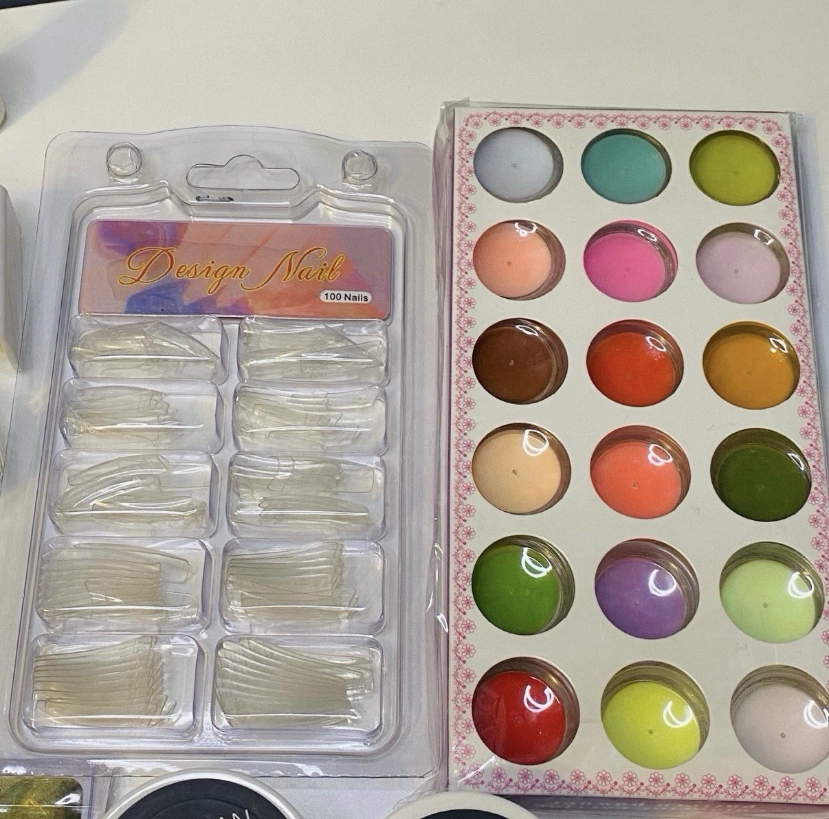 Morovan Professional Acrylic Nail Kit – Glitter Acrylic Powder 24 Piece Lot