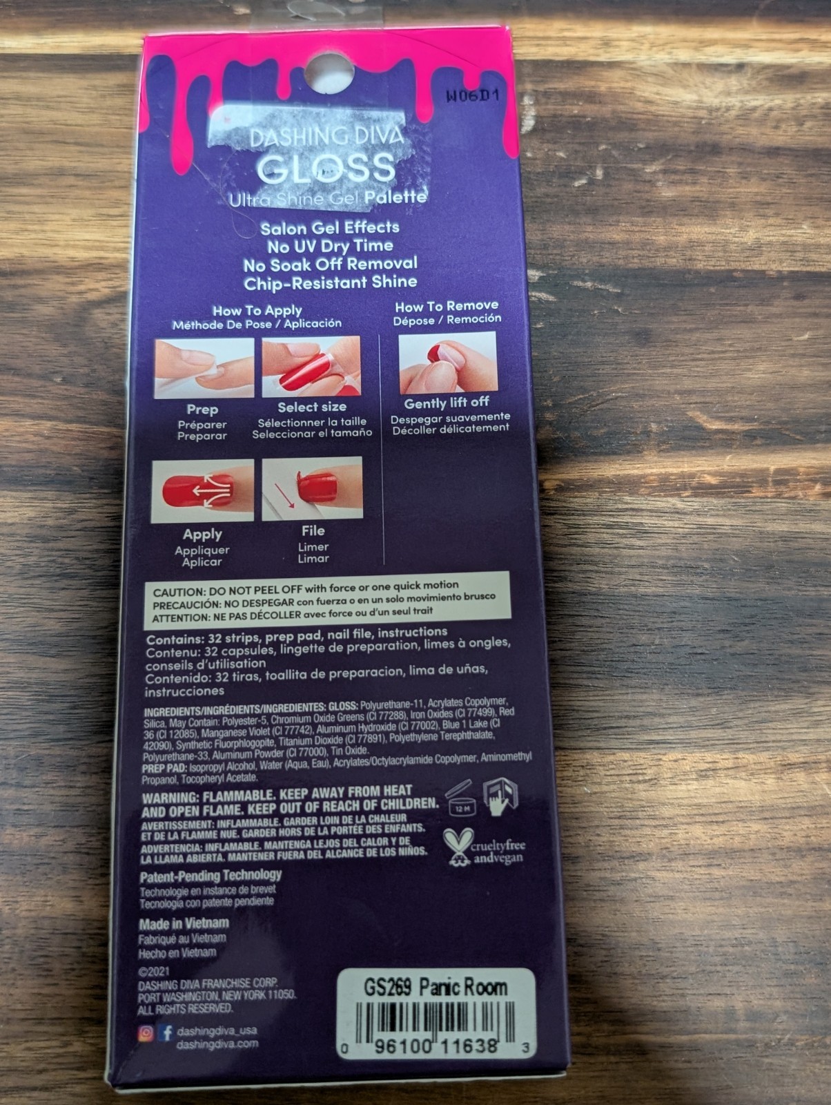 Dashing Diva Gloss Gel Nail Strips – Halloween, Mummy, Spider, Ghosts, Set Of 3