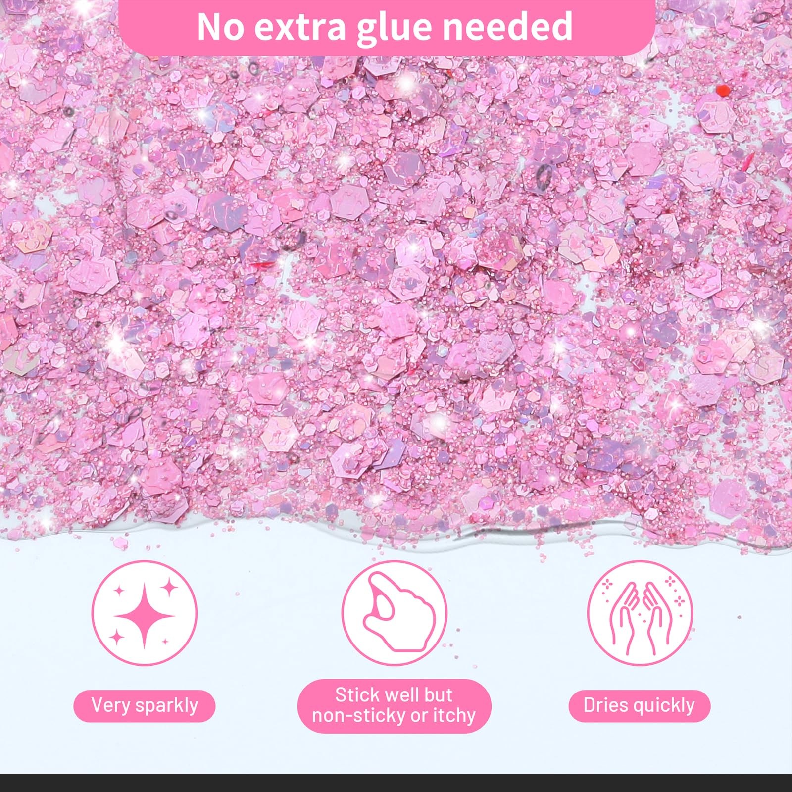 Body Glitter, Face Glitter, Hair Glitter,Holographic Concerts Festival Rave C…