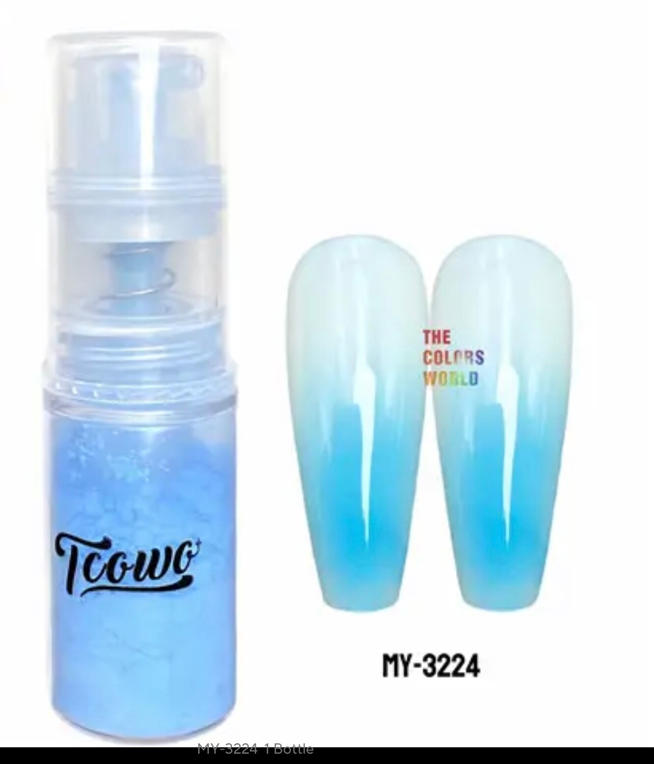 6 Colour Set Neon Pigment Nail Art Powder spray for Ombre nails face Body