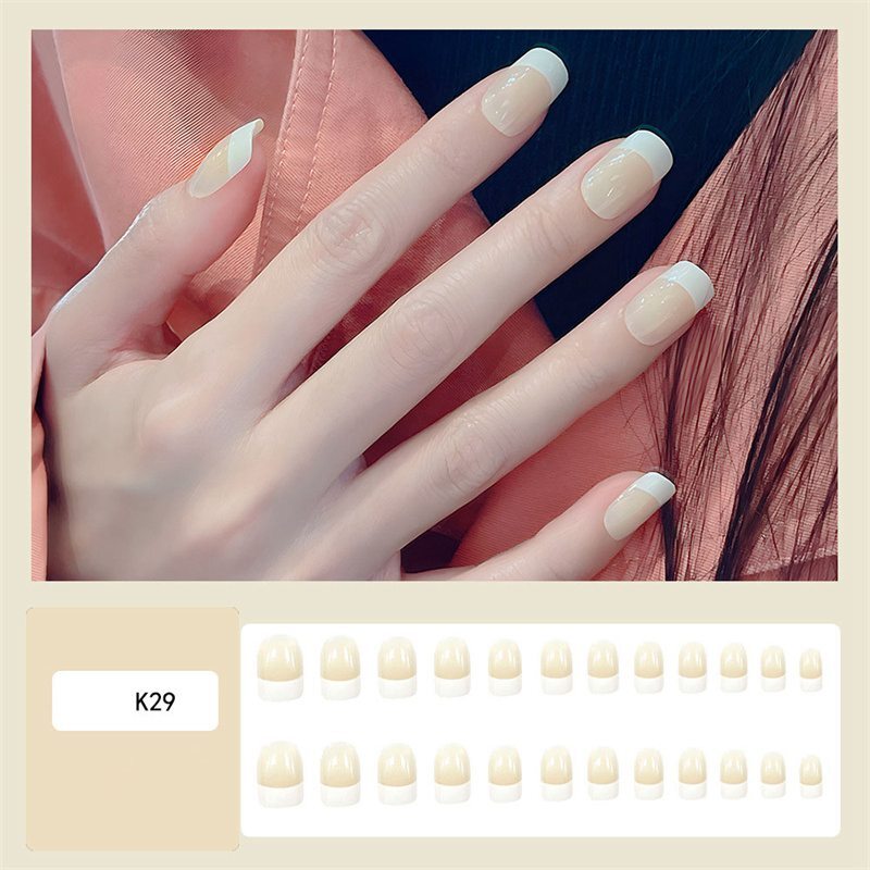 24Pcs False Nails Wearable Fake Nails Acrylic Nail Tips Press On Nail Full Cover