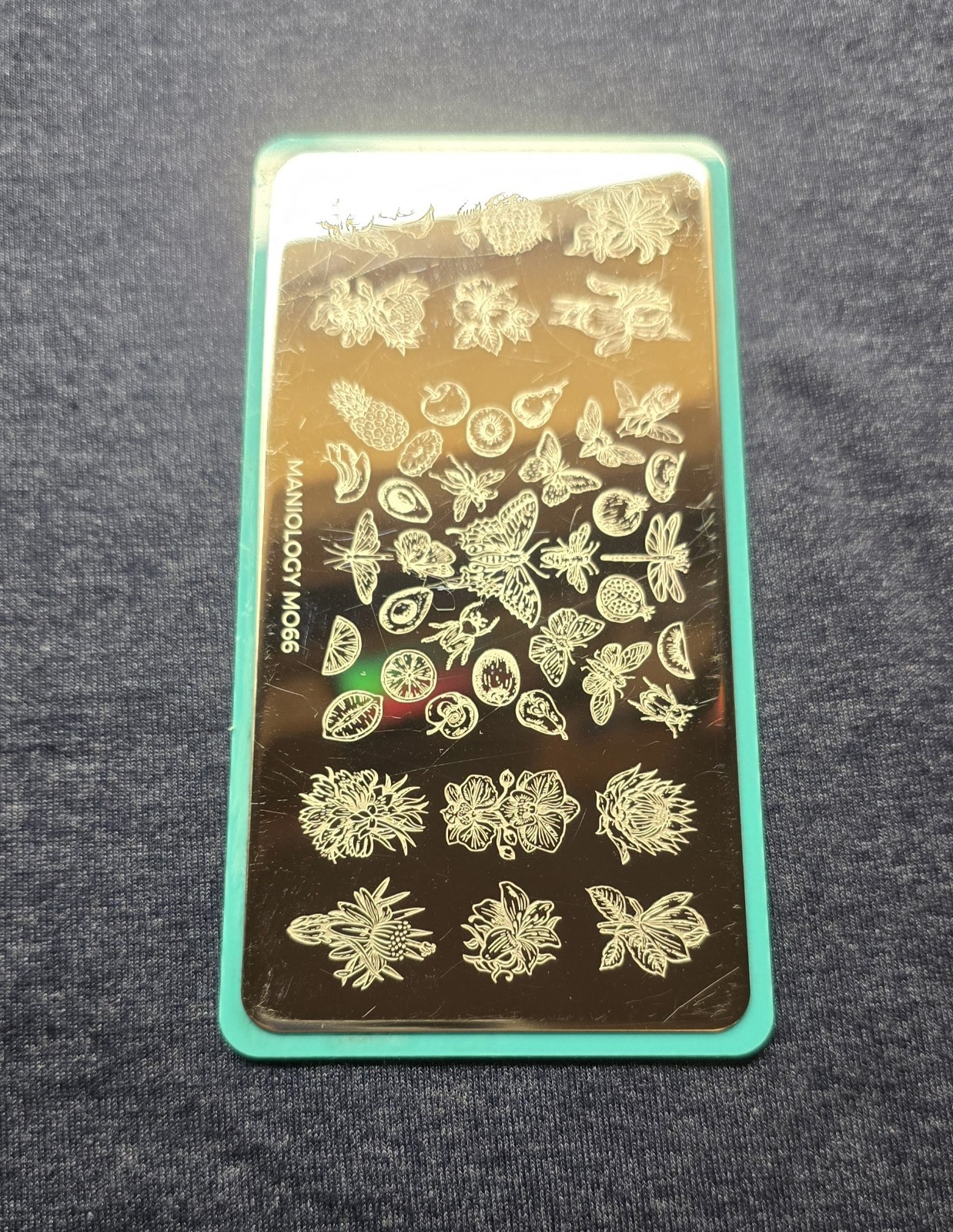 Maniology M066 Botanical Horticulture Insect Moth Butterfly Flower Nail Stamp