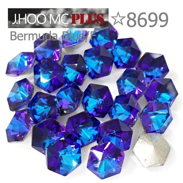 J.HOO Crystal 8699 Kaleidoscope Hexagon V-Cut Fancy 6.9x6mm Nail Art (10pcs)