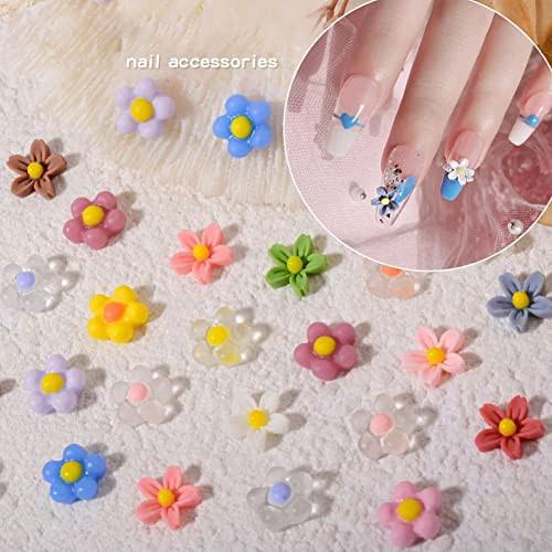 3D Flower Nail Charms,3D Elegant Camellia Nail Art Decals for Acrylic Nails