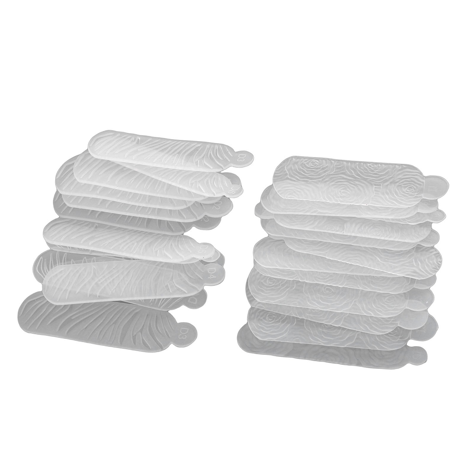 1-24pcs 3D Nail Art Silicone Mold Reusable Stereo Printing For DIY