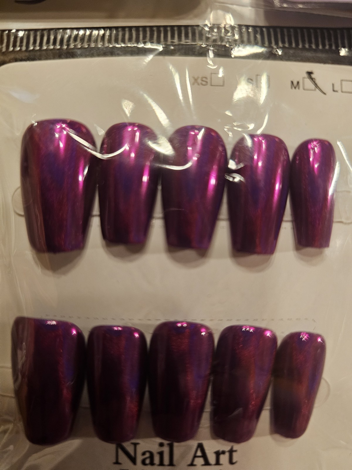 Size Medium – Medium Length Press-On Nails with Sticky Tabs Included. New In Box