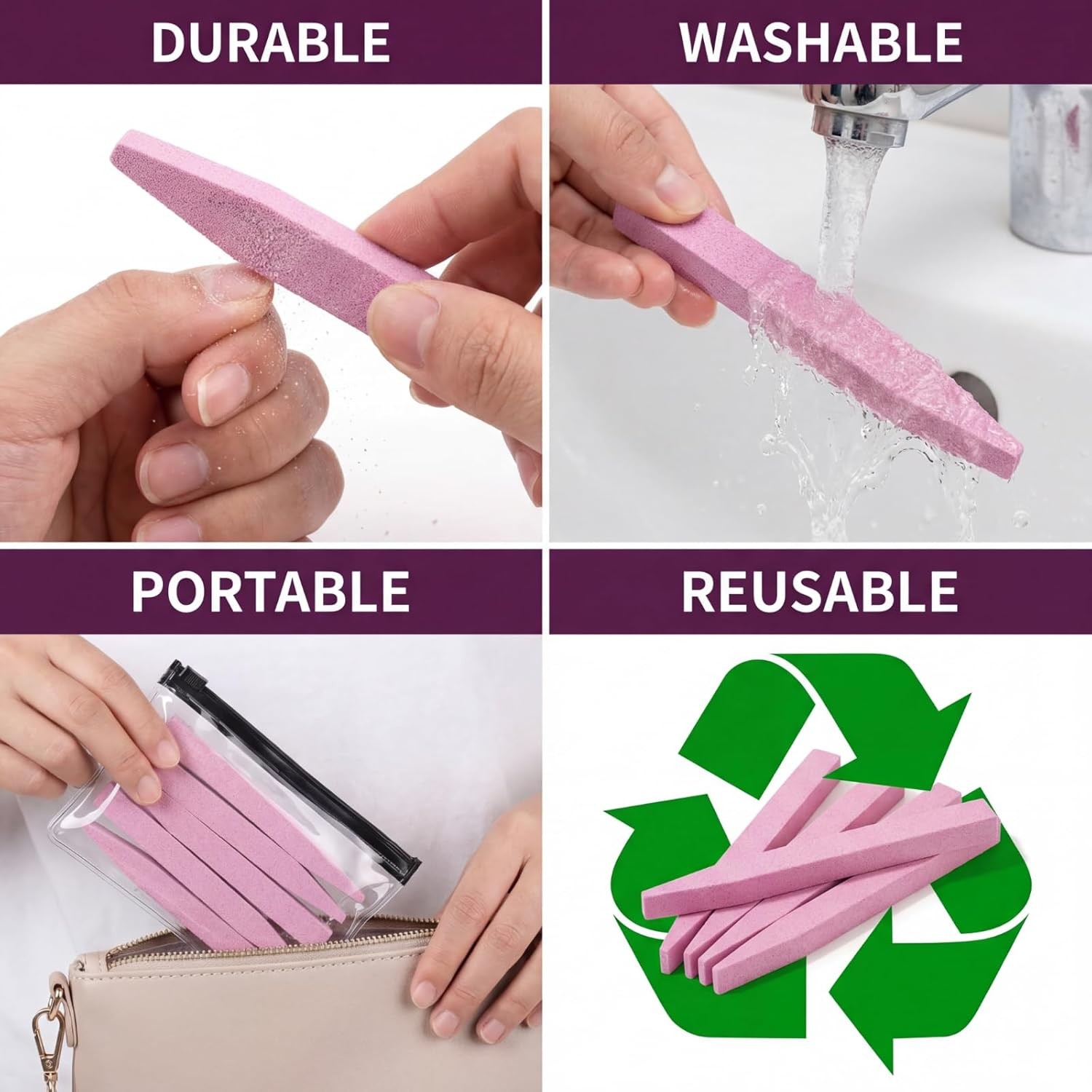 Stone Nail File Pumice Sti for Finrnails Pumice Ro Nail