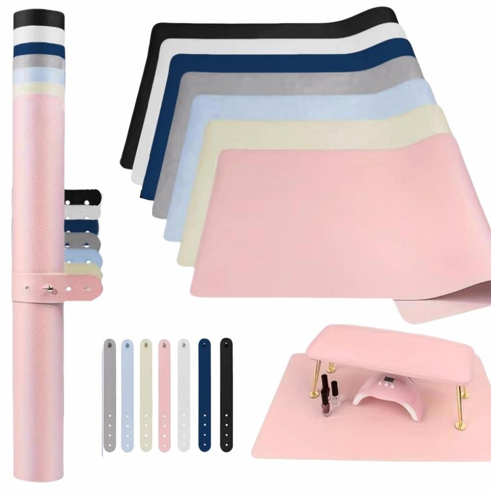 Foldable Nail Art Table Mat Hand Rest Pad Waterproof Scratch Resistant