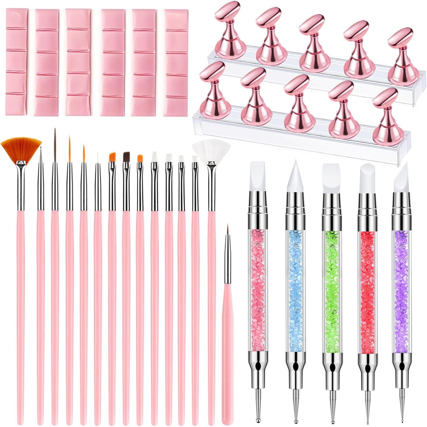 Nail Art Tools Set, Nail Art Brush, Resin Nail Art Palette, Nail Art
