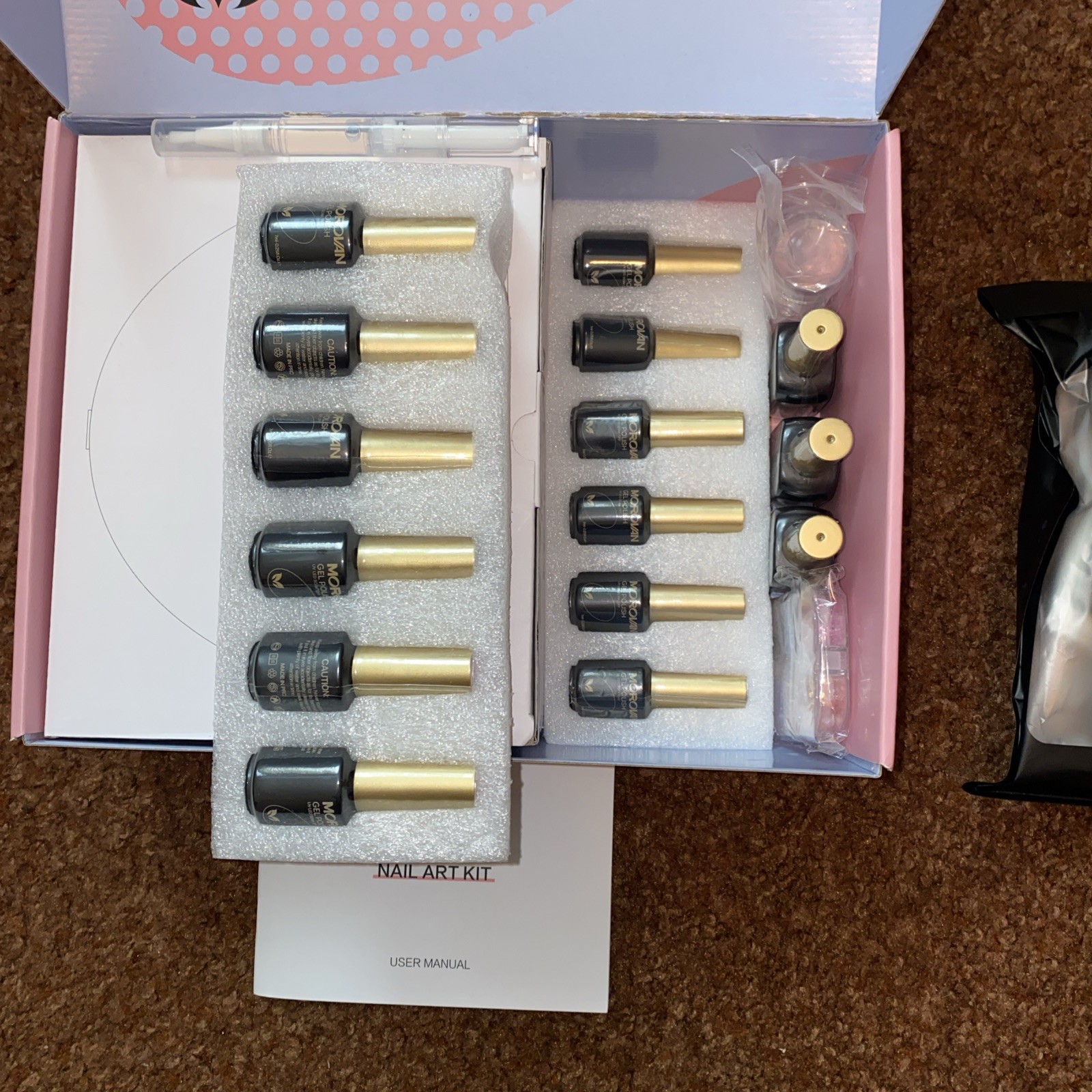 Morovan Professional Nail System Nail Gel Polish Kit GM46