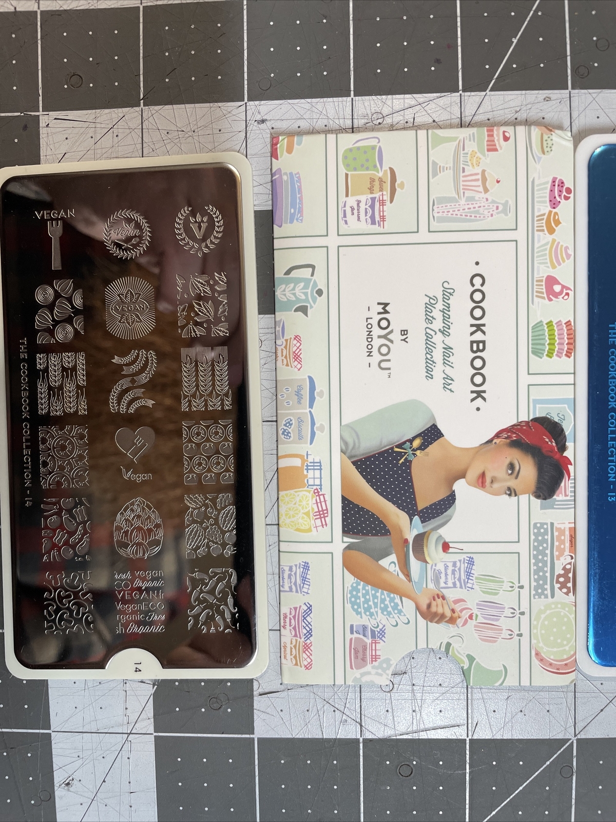 MoYou London Nail Art Stamping Plates – Vegan Collection Cherry The Cook 13 & 14