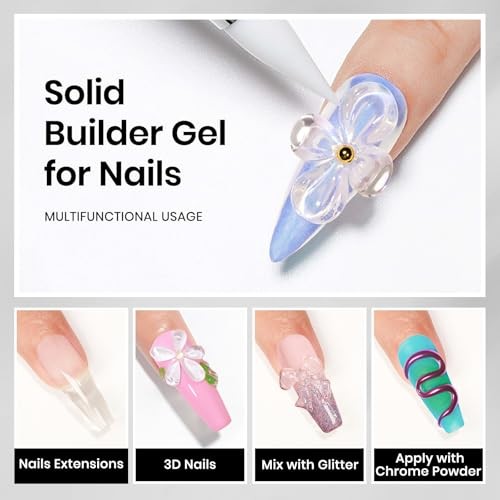 30g 3D Gel Nail Art Sculpting Gel A-Clear solid builder gel+rhinestone glue