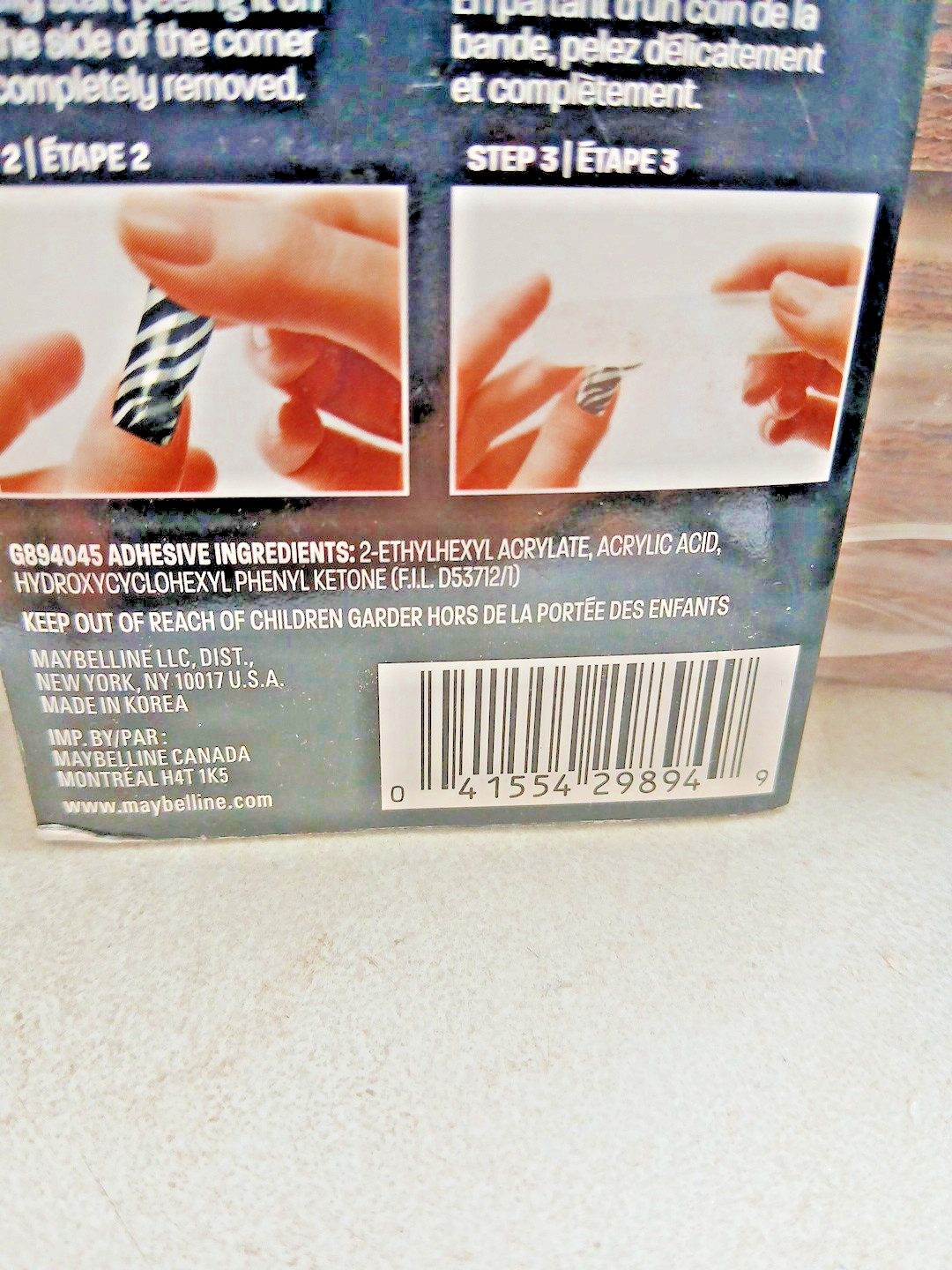 Maybelline Color Show Fashion Prints Nail Stickers 80 Resort Couture Art Wraps