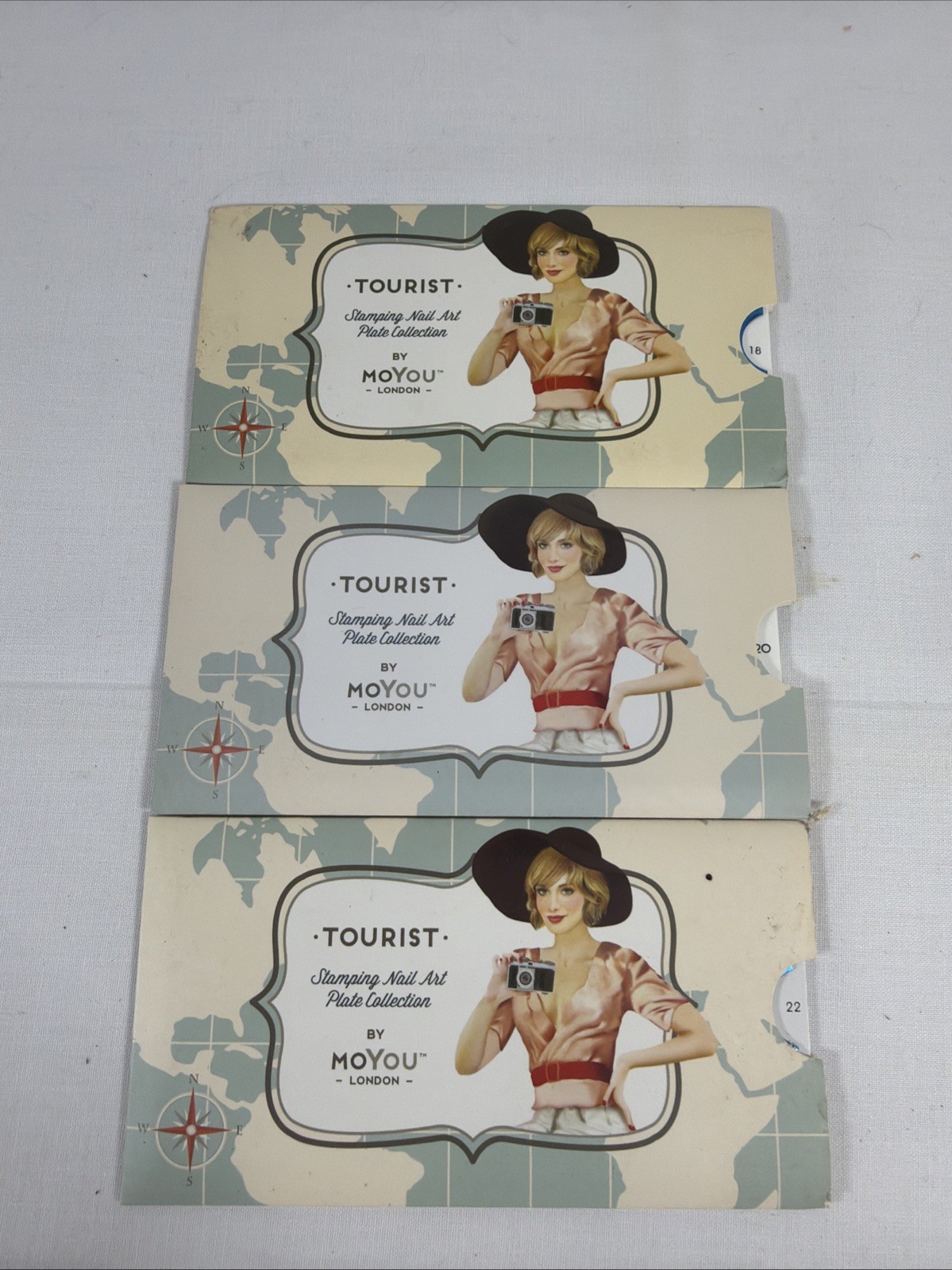 3 MoYou Tourist Collection Nail Stamp Plate Istanbul New Delhi Seoul Korea