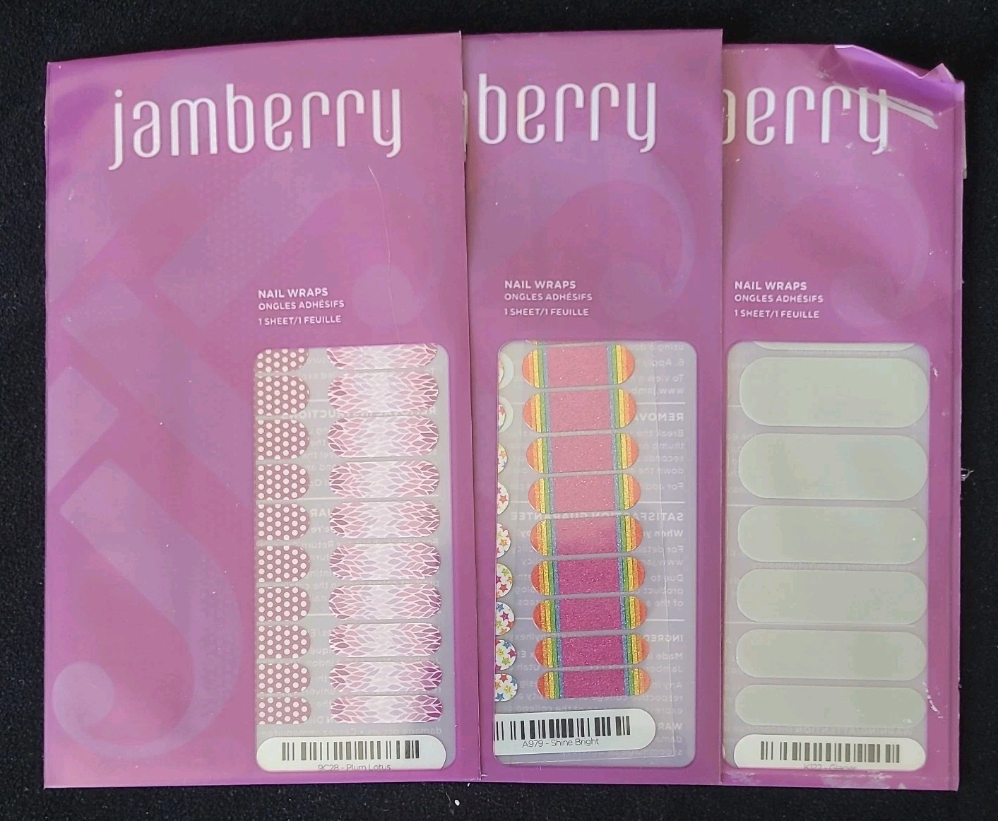 JamBerry Mini Heater And 13 Sets Of Nail Wraps Mixed Lot * READ*