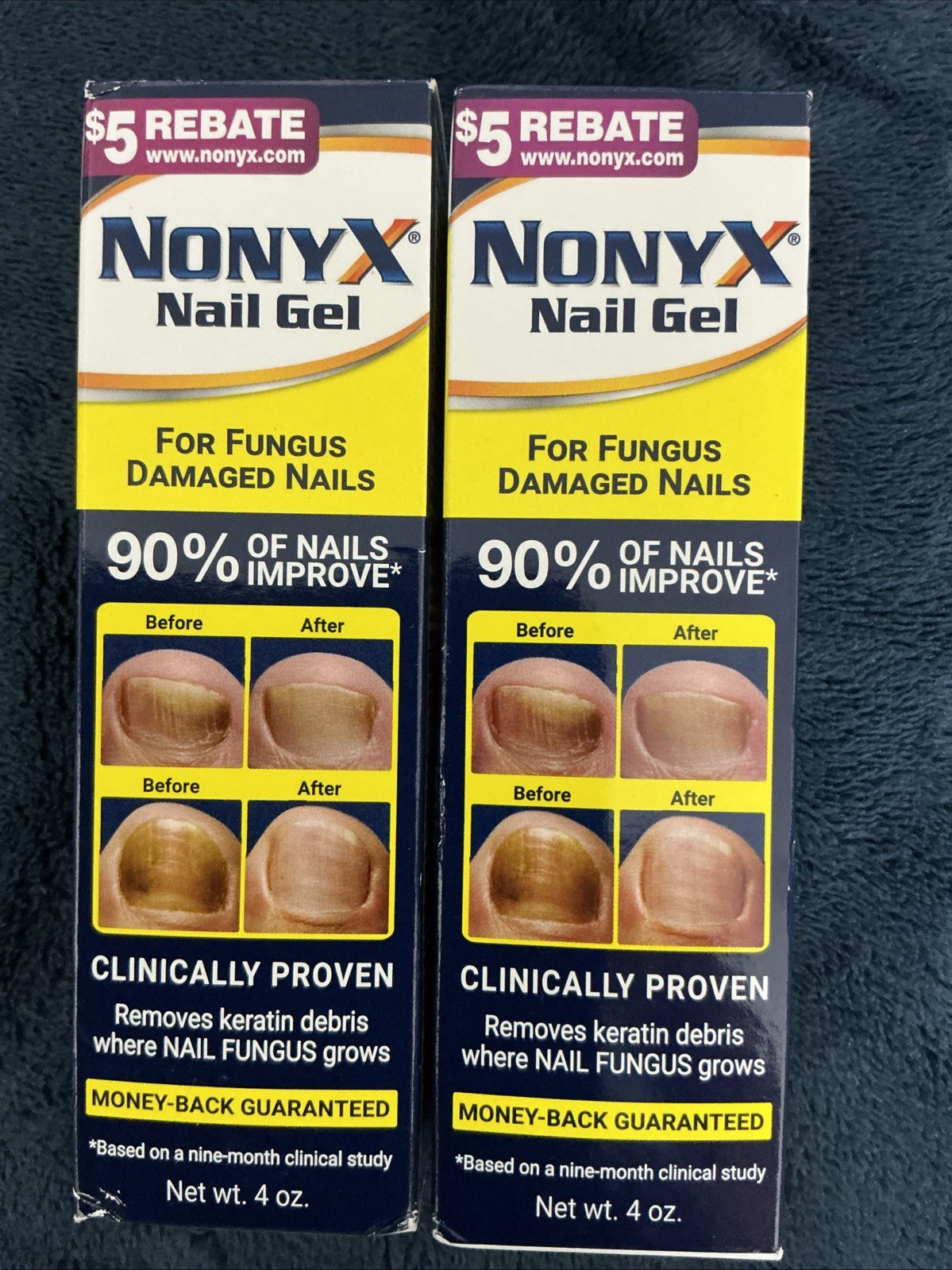 NONYX Fungal Nail Clarifying Nail GEL Treatment, 4 oz EA (2PK BUNDLE)exp12/2027