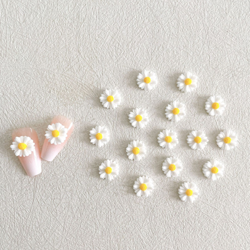 10pcs/set Cute Polyresin Flower Design DIY Jewelry Accessory Nail Art Decor NS54