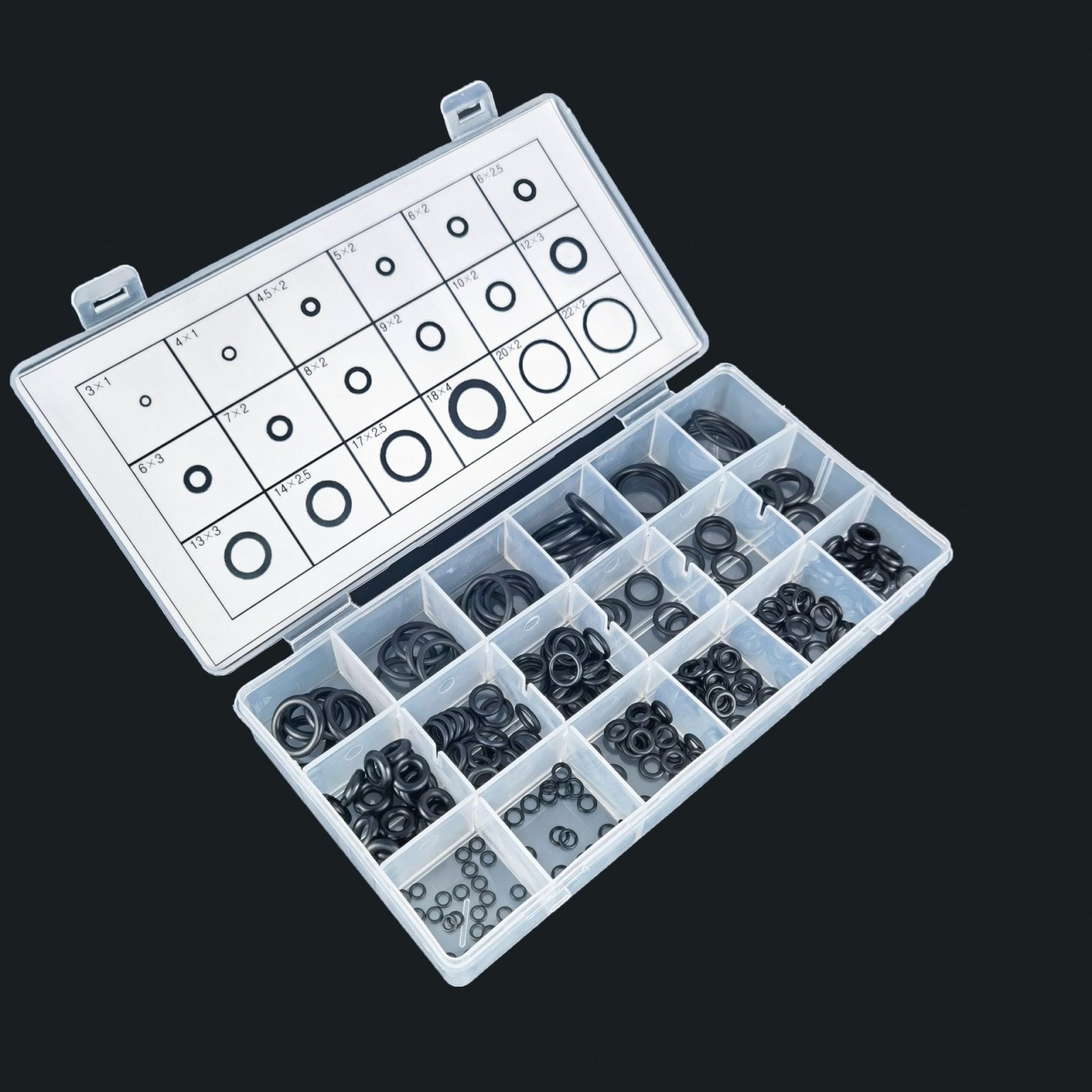 Kit de 225 Unidades – Gomas de Sello de Silicona para Reparación Automotriz