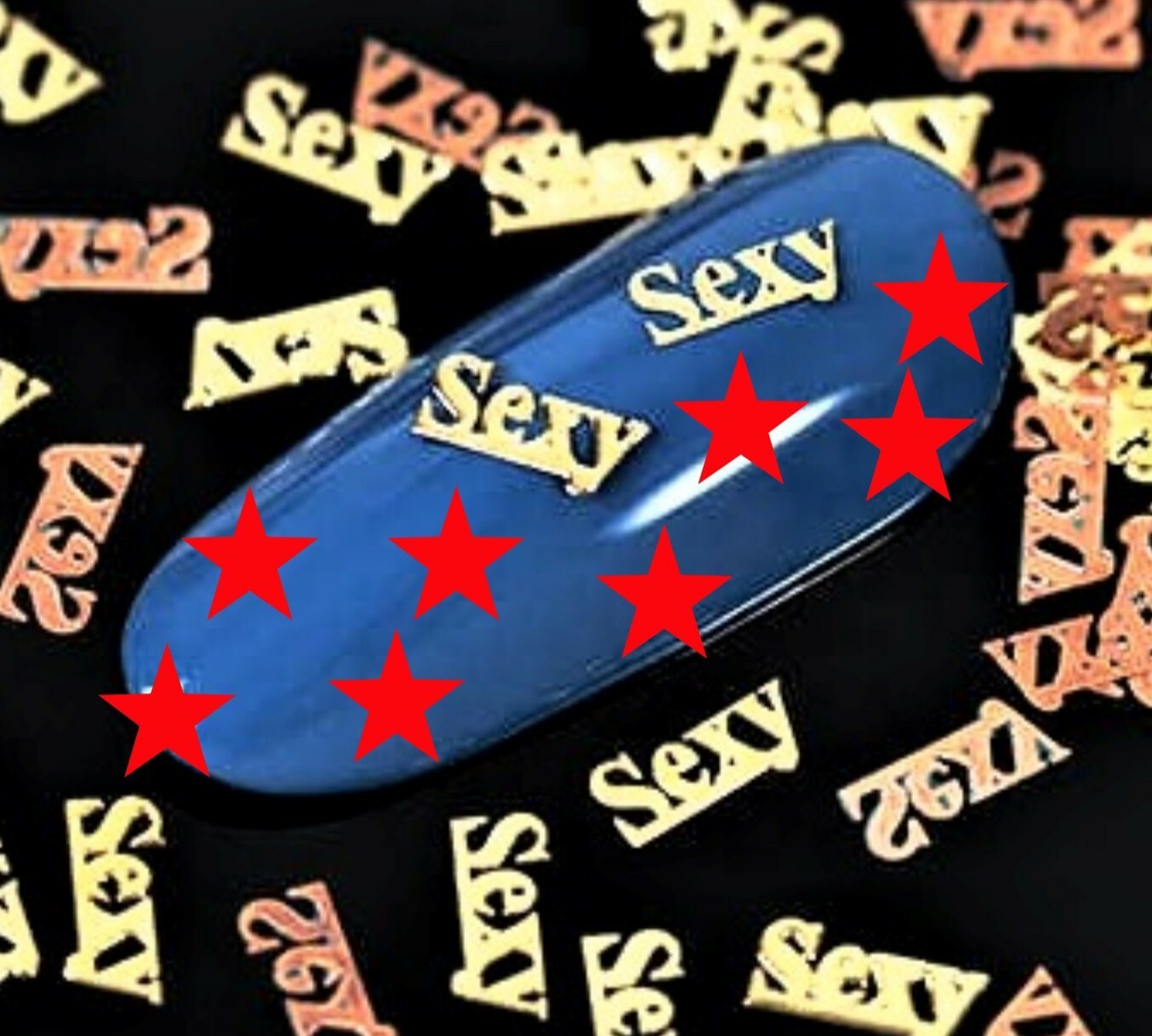 25 GOLD METAL “SEXY” NAIL CHARMS NAIL DECALS SMALL GIFT IN BOX FOR WOMEN