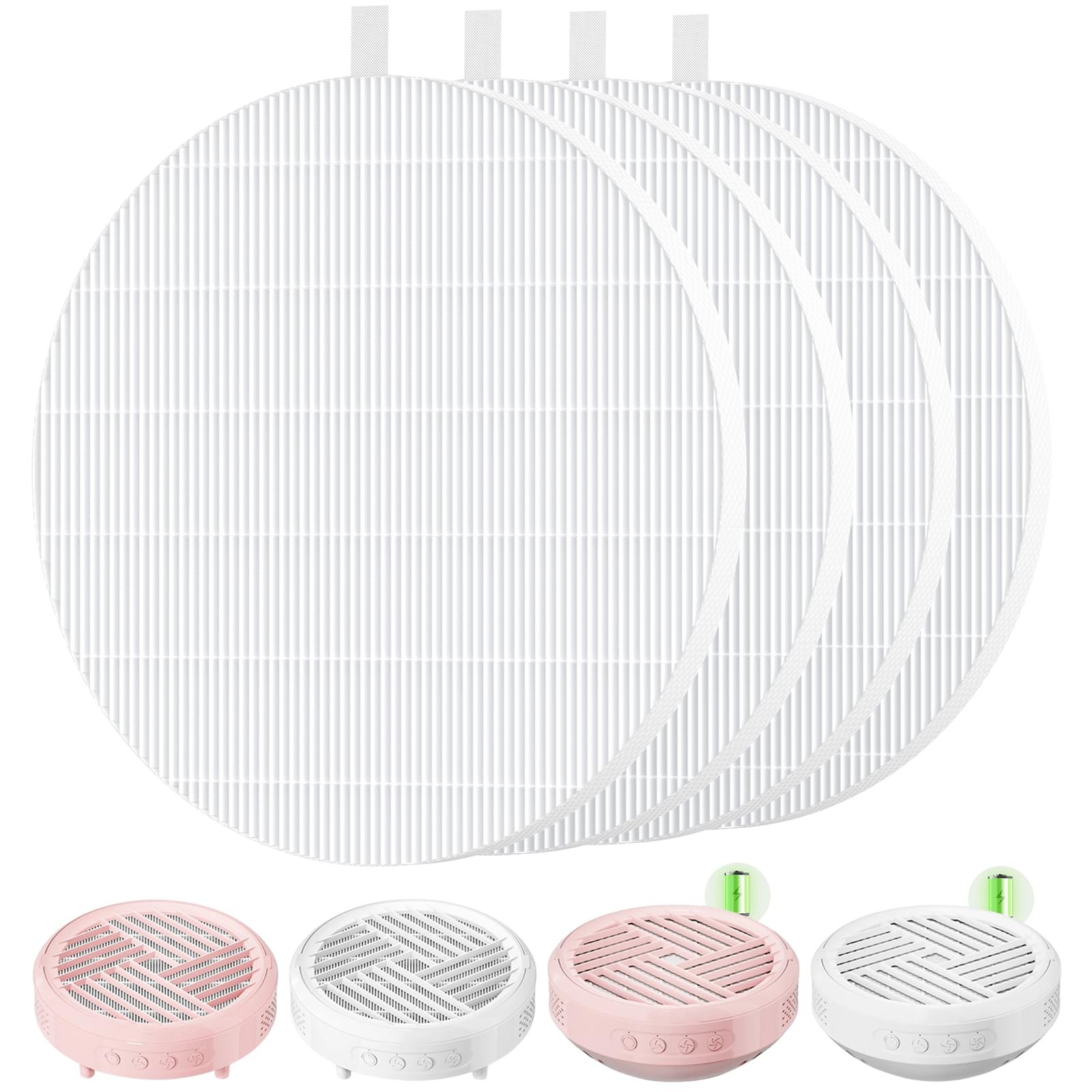 4 Pack HPro Nail Dust Collector Filter with MelodySusie Nail Dust Collectors,…