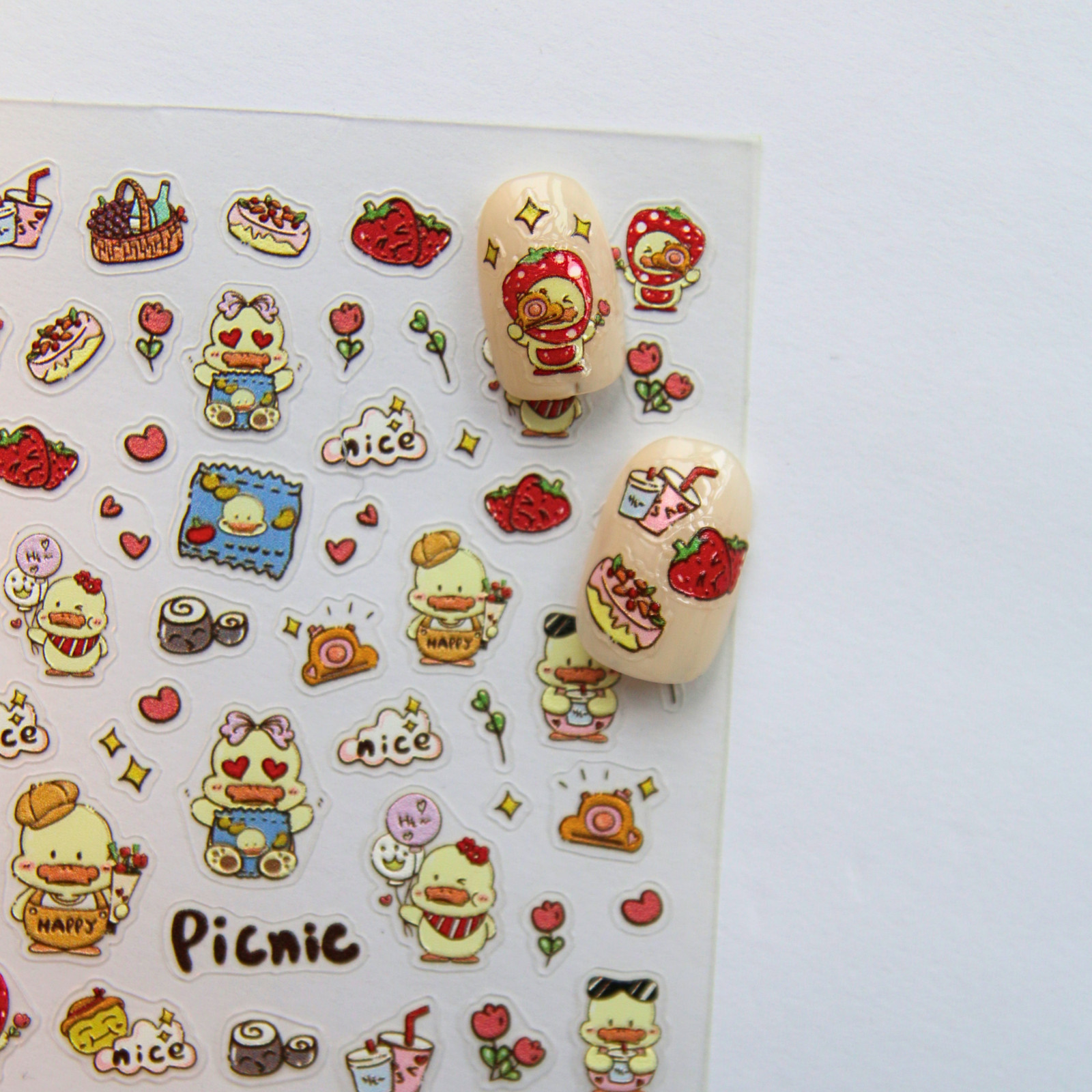 Kids Fun Designs Nail Art Stickers Ages 3+ Kid-Friendly Self-Adhesive Decals