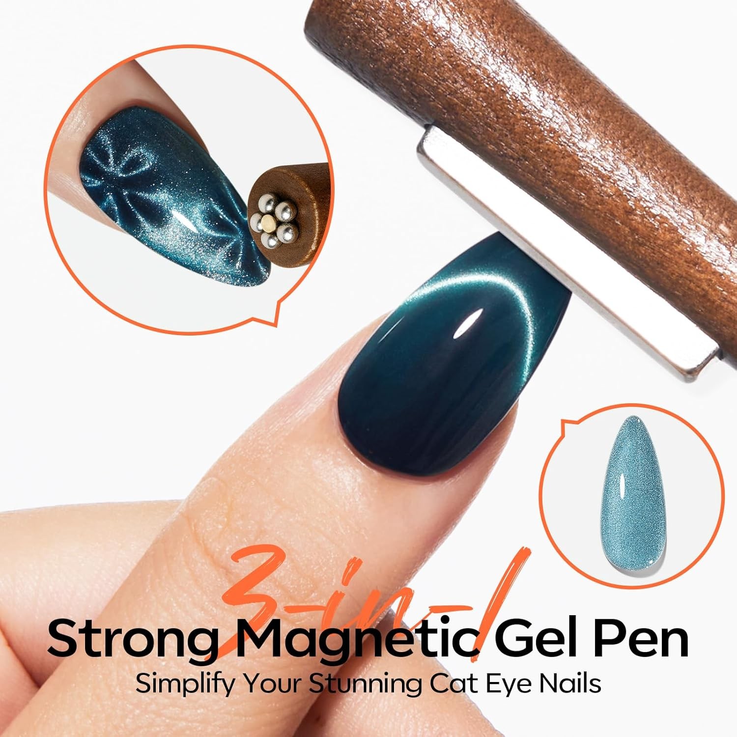 Cat Eye Magnet Nail Art Tools Kit A1 Brown Gel Polish Magnet Nail Art Kit