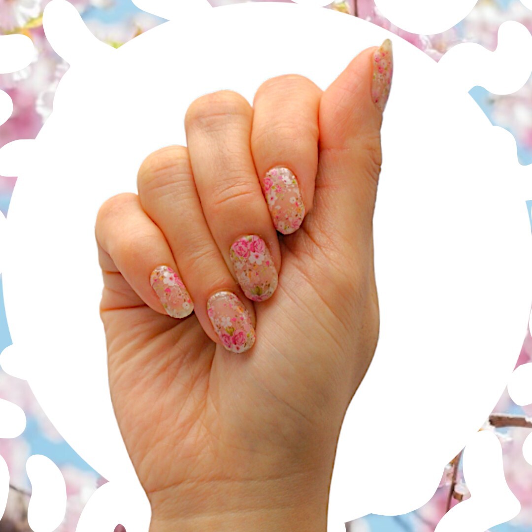 20 Gel Nail Wrap Stickers, Shimmer Sparkly, Semi Cured UV/LED, Nail Art Design