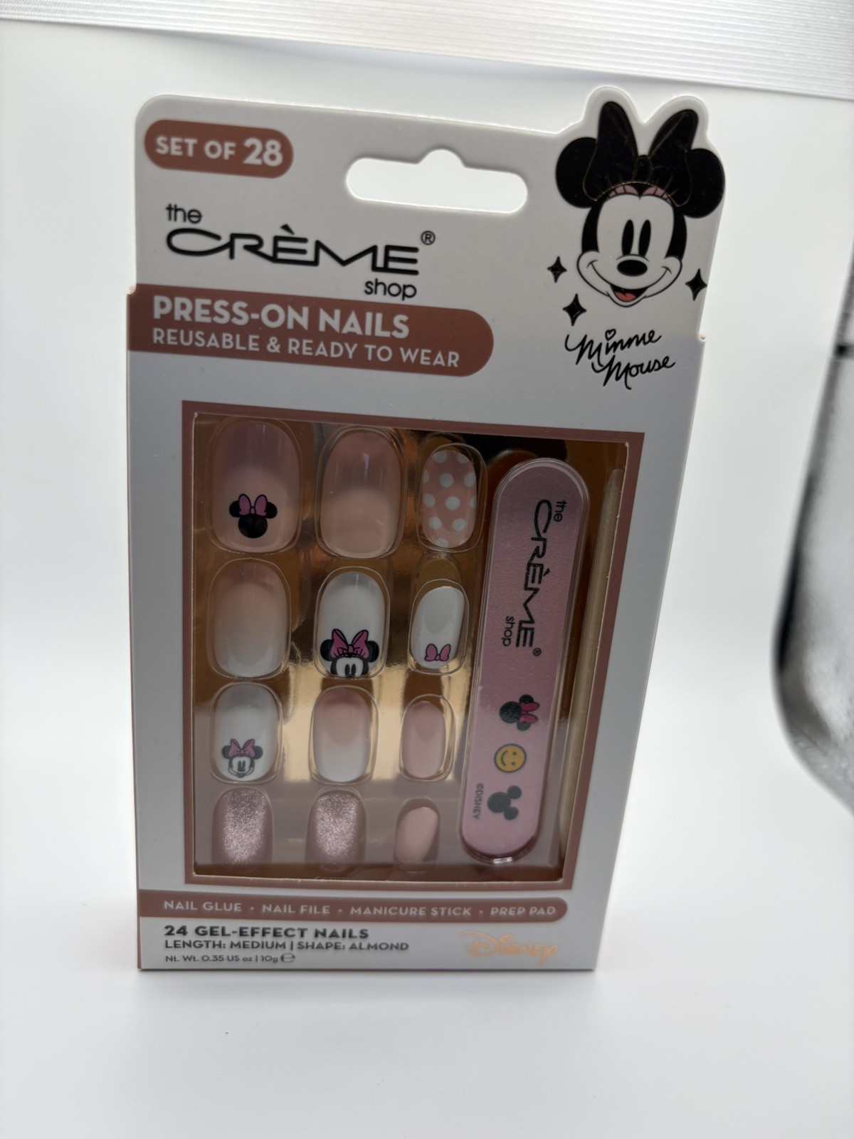 Creme Shop MINNIE MOUSE Set Of 28 Press On Nails Brand New in Box!!