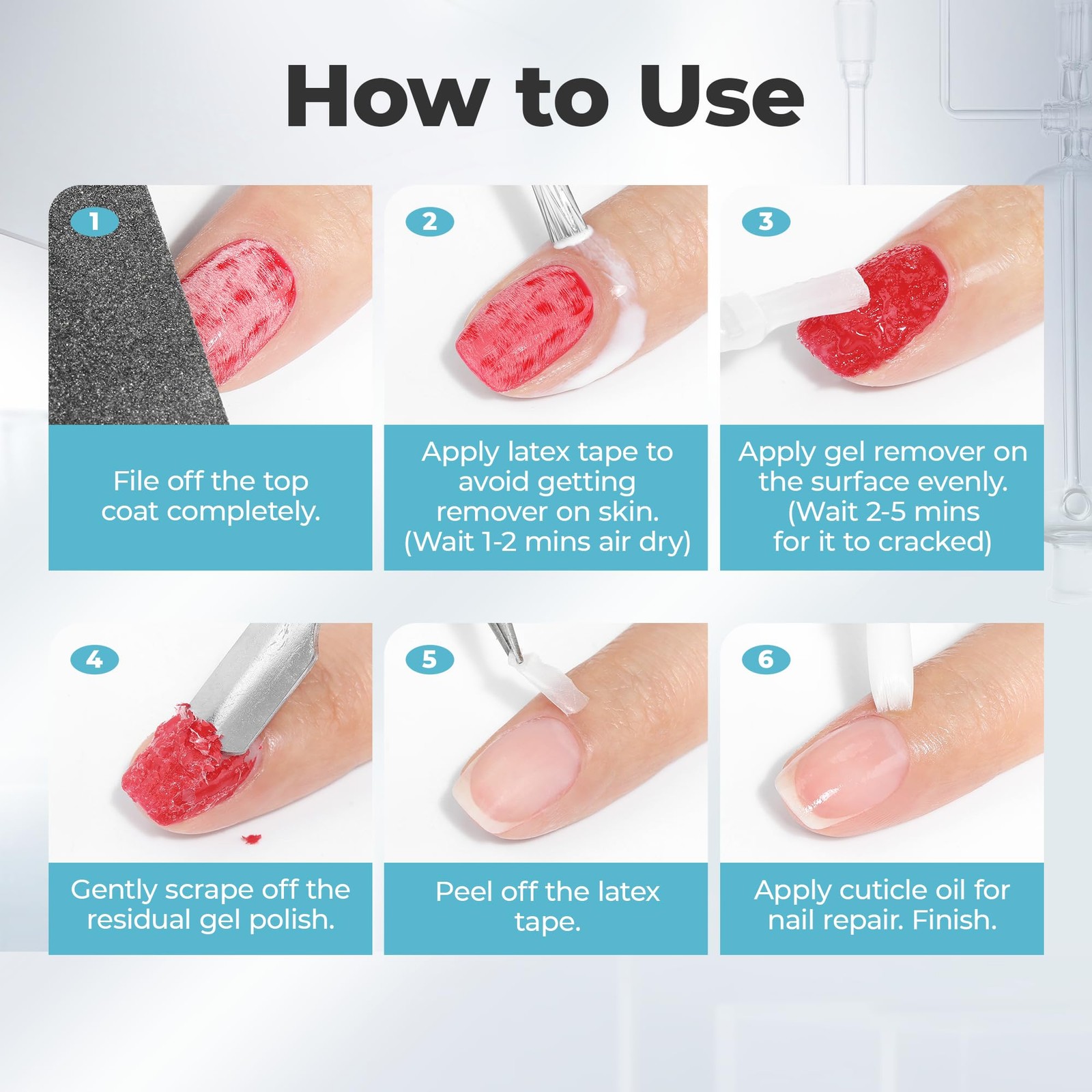 Luckyfairy Gel Nail Polish Remover: 15ml 0.5 Fl Oz (Pack of 2)