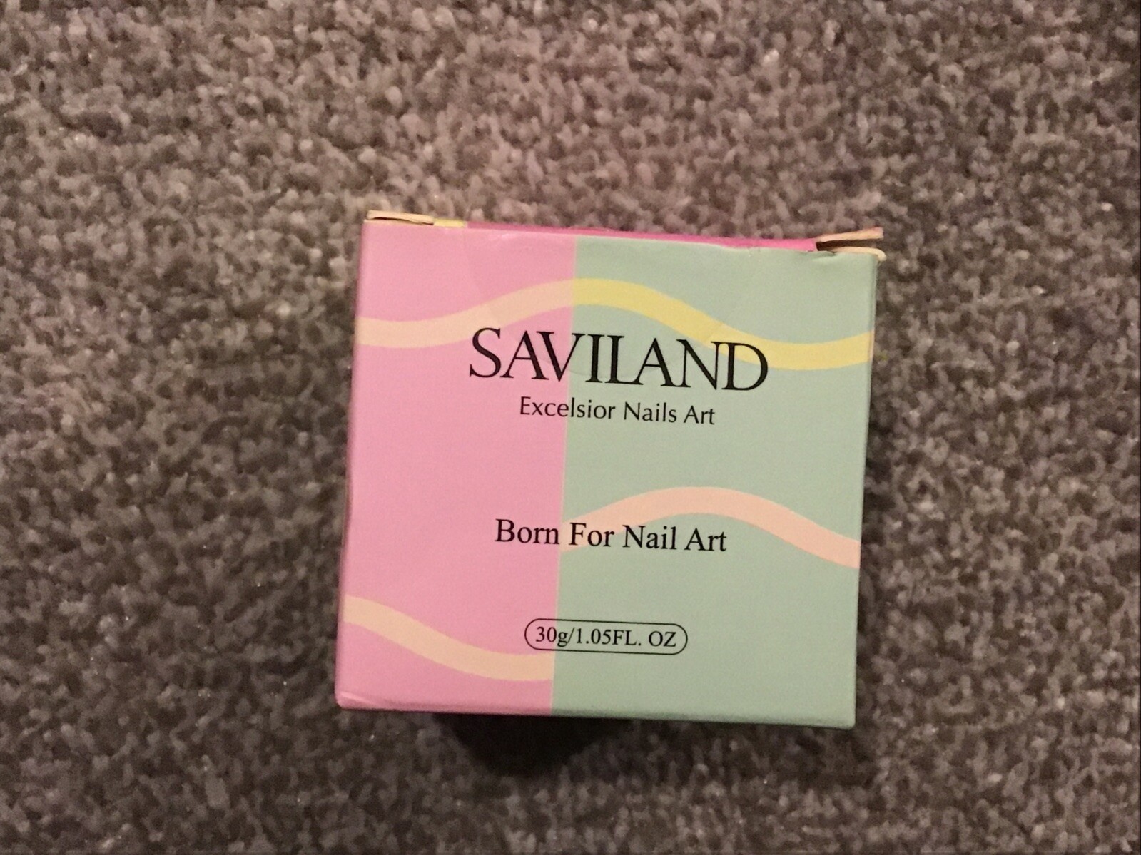 Saviland Excelsior Nails Art Acrylic Powder 30g Grey BOXED