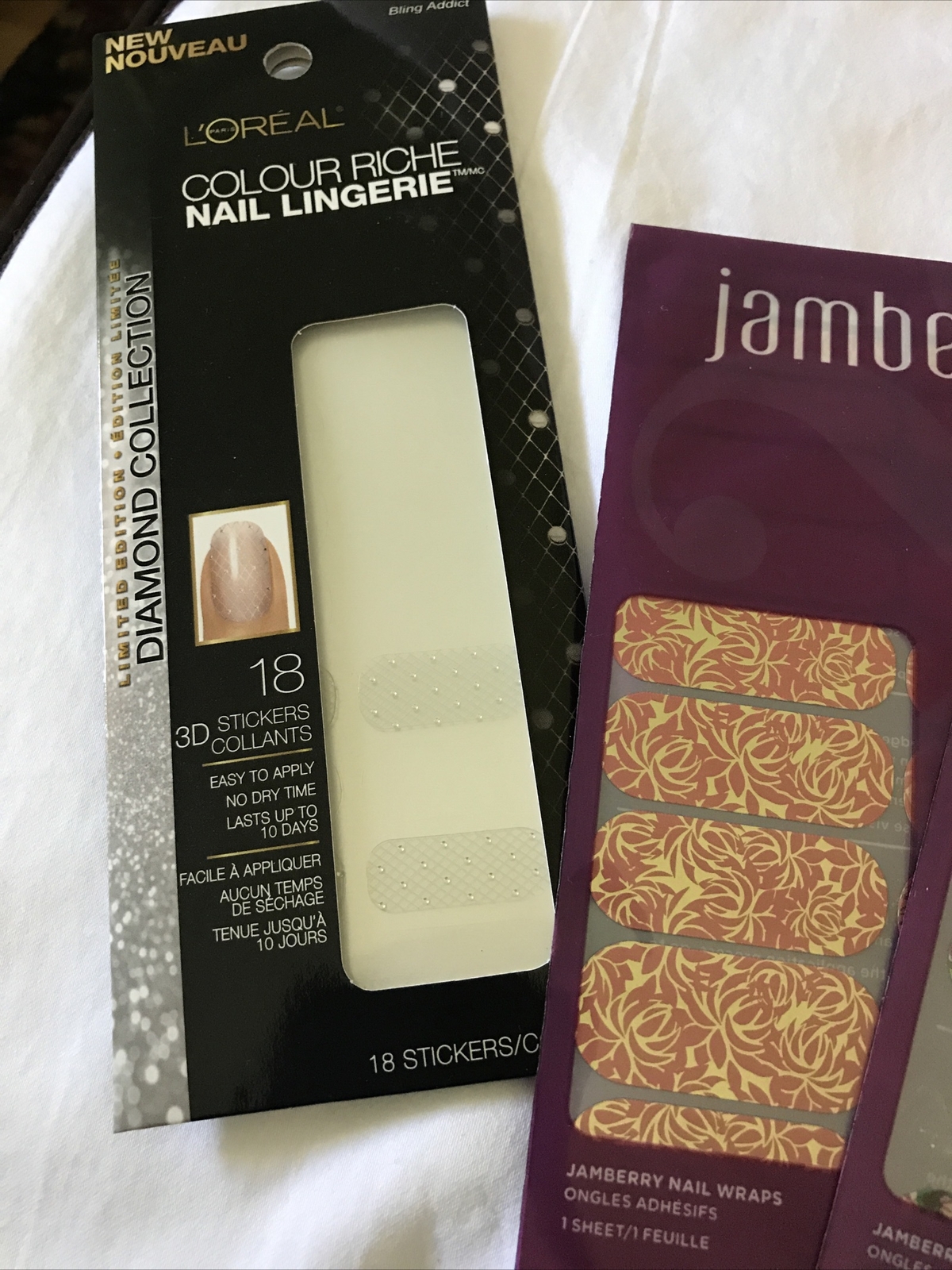 Asst Lot Various Minx Jamberry Loreal Lingerie Nail Wraps Kiss Decals